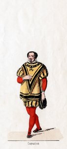 Capucius, Kostümentwurf für Shakespeares Stück, Heinrich VIII., 19. Jahrhundert