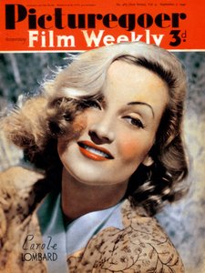 Carole Lombard 1908-1942, amerikanische Schauspielerin, 1940