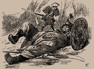 Karikatur zum Ersten Chinesisch-Japanischen Krieg. Punch, 29. September 1894, 1894