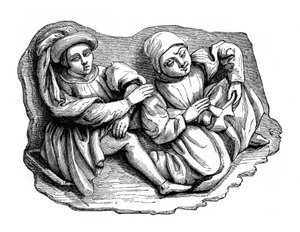 Holzrelief, 15. Jahrhundert, 1870 von Unbekannt