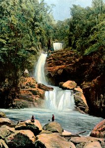 Wasserfall bei Namora, Madagaskar, spätes 19. Jahrhundert