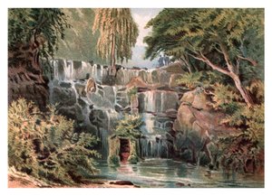 Wasserfall in Virginia Water, 1880