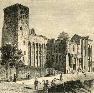 Papstschloss, Avignon, 1890