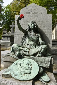 Friedhof von Montmartre / Grab von Gustave Guillaumet / Avenue Rachel / PARIS XVIII / Seine / Île-de-France / Frankreich