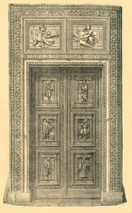Zentrale Tür, South Kensington Museum, um 1860er Jahre