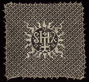 Kelchvelum mit Monogramm Christi, 1500er Jahre