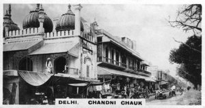 Chandni Chowk, Delhi, Indien, ca. 1925