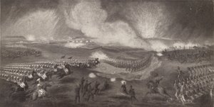 Angriff der britischen Truppen auf der Straße nach Windlesham, 24. April 1854, 1854 1909 von Unbekannt
