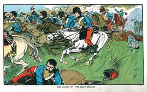 Angriff der Leichten Brigade bei Balaklawa, Krimkrieg, 25. Oktober 1854, frühes 20. Jahrhundert