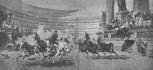 Wagenrennen im Circus Maximus in Rom, 19. Jahrhundert