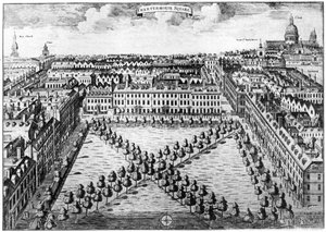 Charterhouse Square, London, 18. Jahrhundert