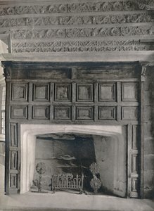 Kamin im Speisesaal, Haddon Hall, Derbyshire, 1927