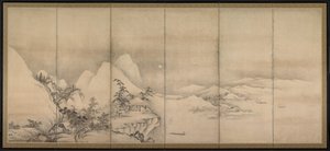 Chinesische Landschaft, 1500er von Unbekannt