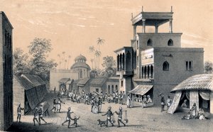 Chittapore Straße, Kalkutta, 1847