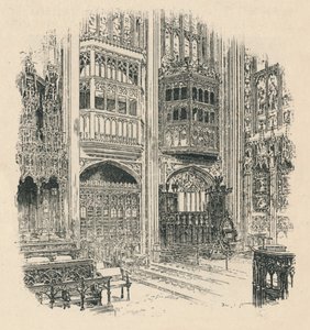 Chorgestühl und Königliche Loge, St. Georges Kapelle, 1895