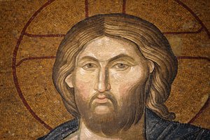 Chora-Kirche-Museum: Jesus Pantokrator Mosaik, Istanbul, Türkei von Unbekannt