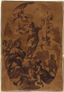 Christus triumphierend erscheint einem Fürsprecherheiligen, 1600er