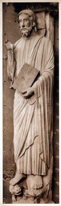 Christus lehrt, Kathedrale von Chartres, Frankreich, 13. Jahrhundert