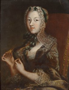 Christine Henriette von Hessen-Rotenburg 1717-1778, Prinzessin von Carignan, 18. Jahrhundert von Unbekannt