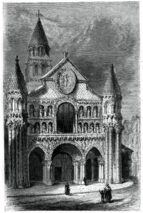 Kirche Notre Dame de la Grande, Poitiers, Frankreich, 12. Jahrhundert, 1870 von Unbekannt