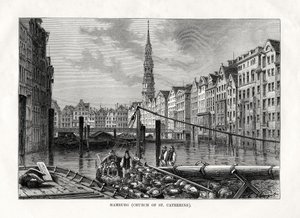 Kirche St. Katharinen, Hamburg, Deutschland, 1879 von Unbekannt