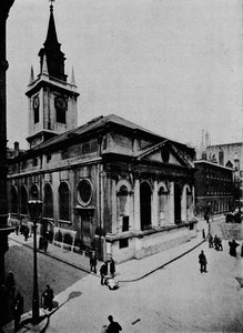 Kirche St. Lawrence, Jewry, City of London, ca. 1910