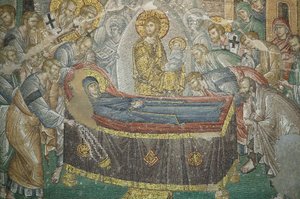 Kirche des Heiligen Erlösers in Chora. Die Entschlafung der Jungfrau, Istanbul, Türkei von Unbekannt