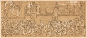 Cimabues gefeierte Madonna wird in Prozession getragen..., 1853-1855 ca. 1880-1882 von Unbekannt
