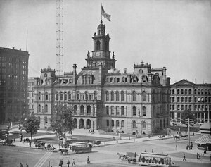Rathaus, Detroit, Michigan, um 1897