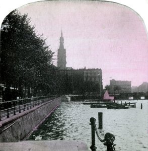 Rathaus und die Alster, Hamburg, Deutschland