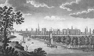 Stadt York und Fluss Ouse, Yorkshire, ca. 1776 von Unbekannt