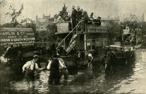 Clarendon Road, Southsea, nach einem Gewitter, 1901 von Unbekannt