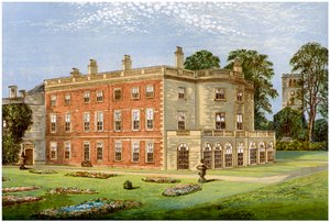 Clifton Hall, Nottinghamshire, Heimat von Baronet Clifton, um 1880
