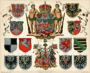 Wappen des Königreichs Preußen und der Provinzen Meyers Großes Konversations-Lexikon, 1883