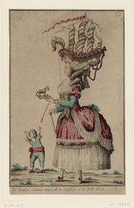 Frisur à la Belle-Poule, 1778 von Unbekannt