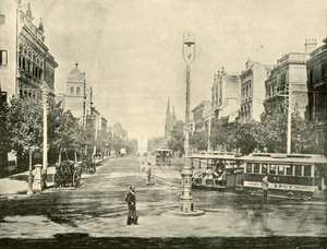 Collins Street, Melbourne, von den Treasury Buildings