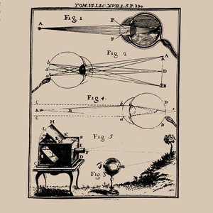Vergleichende Darstellung des menschlichen Auges und der Camera Obscura, 18. Jahrhundert