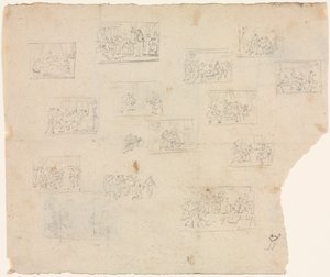 Kompositionsskizzen nach Raphael und anderen Künstlern, ca. 1800 von Unbekannt