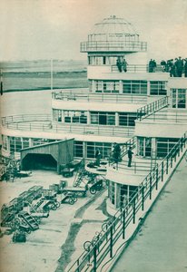 Kontrollturm am Flughafen Le Bourget, Paris, ca. 1936-1937