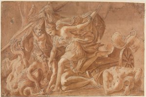 Kopie nach Primaticcios Juno erwacht aus dem Schlaf, nach 1535