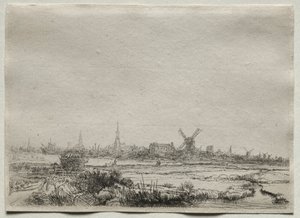 Ansicht von Amsterdam vom Nordwesten, 1700er