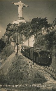 Corcovado-Zahnradbahn, Rio de Janeiro, Brasilien von Unbekannt