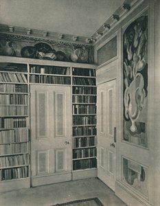 Ecke des Salons von Mrs. St. John Hutchinson, Regents Park. Paneele von Duncan Grant, 1928