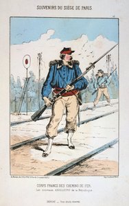 Corps Francs des Chemin de Fer, Belagerung von Paris von Unbekannt