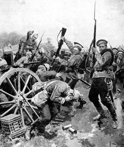Kosakenangriff auf deutsche Truppen, Ostpreußen, Erster Weltkrieg