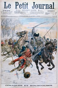 Kosaken kämpfen gegen Mandschuren, Russisch-Japanischer Krieg, 1904