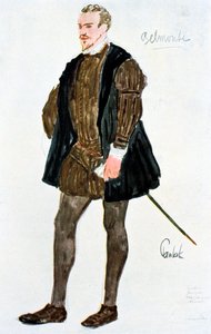 Kostümentwurf für Belmonte, um 1913