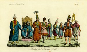 Kostüme der Berberbeamten von Tunesien