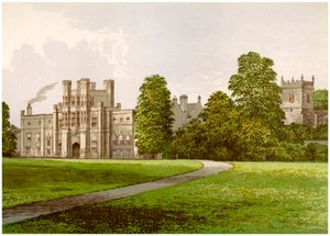 Coughton Court, Warwickshire, Heimat von Baronet Throckmorton, um 1880