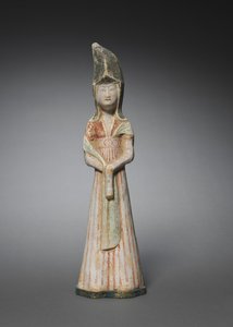 Hofdame mit hohem Kopfschmuck: Grabfigur, ca. 700-750 von Unbekannt